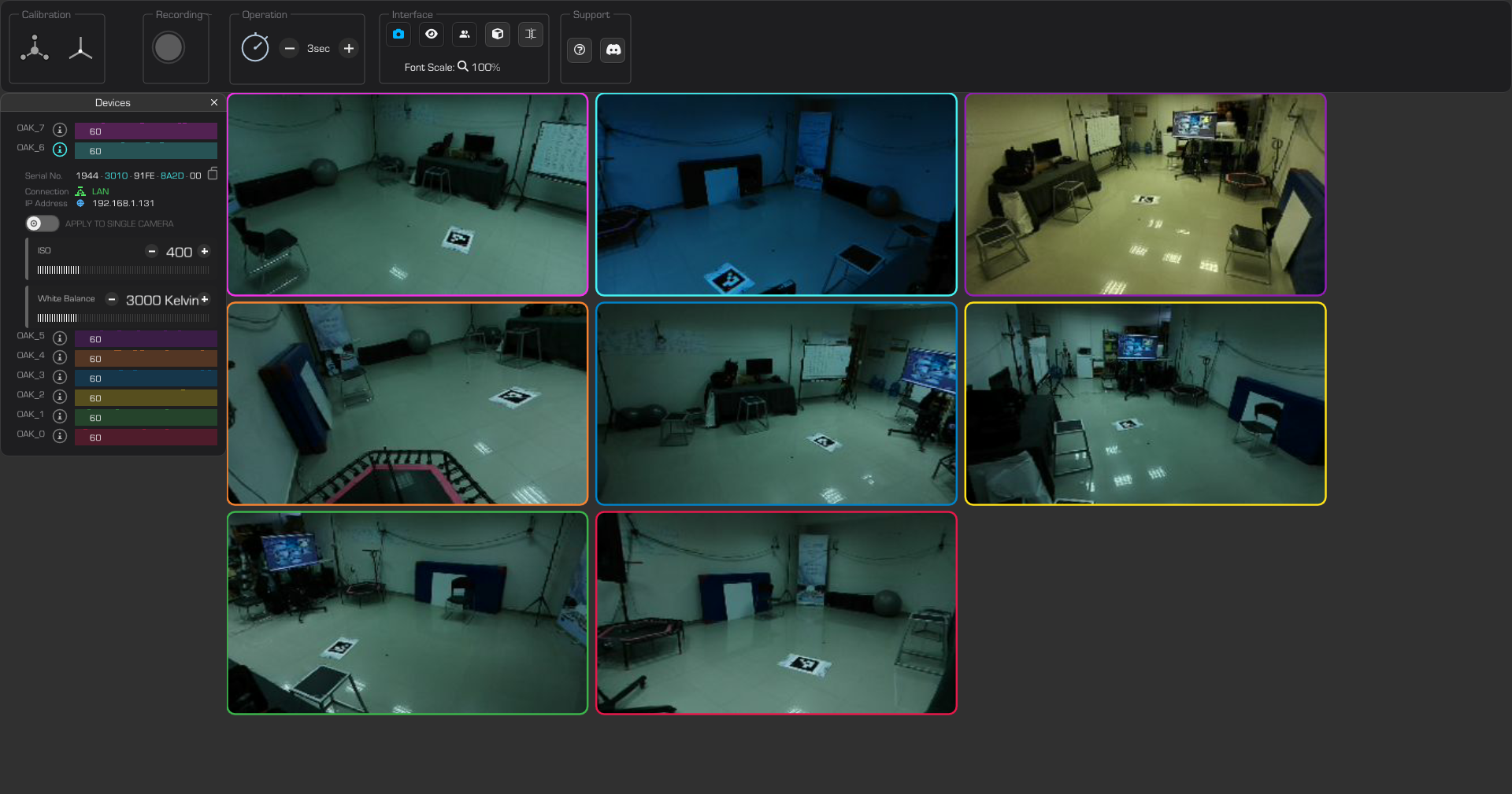 Camera Control Interface